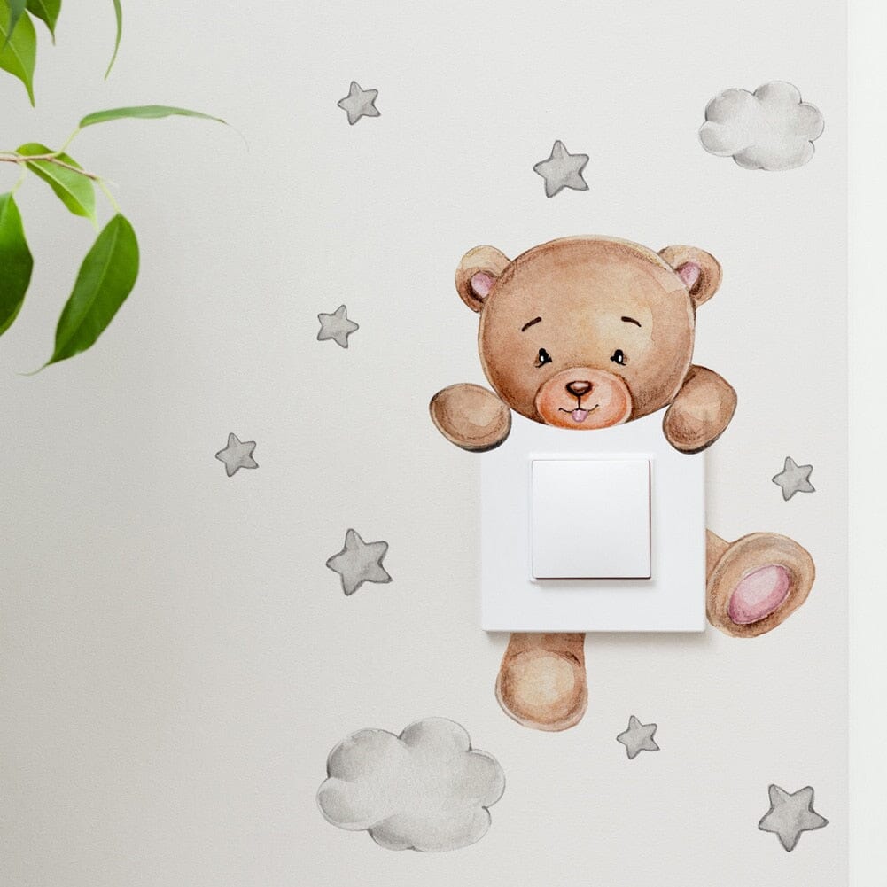 Stickybear™ - Sticker ourson décoratif | Chambre d'enfants - L'Univers des Petits