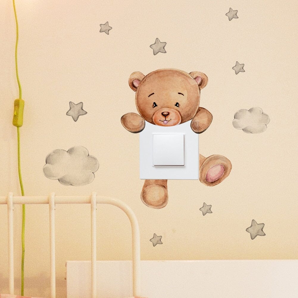 Stickybear™ - Sticker ourson décoratif | Chambre d'enfants - L'Univers des Petits