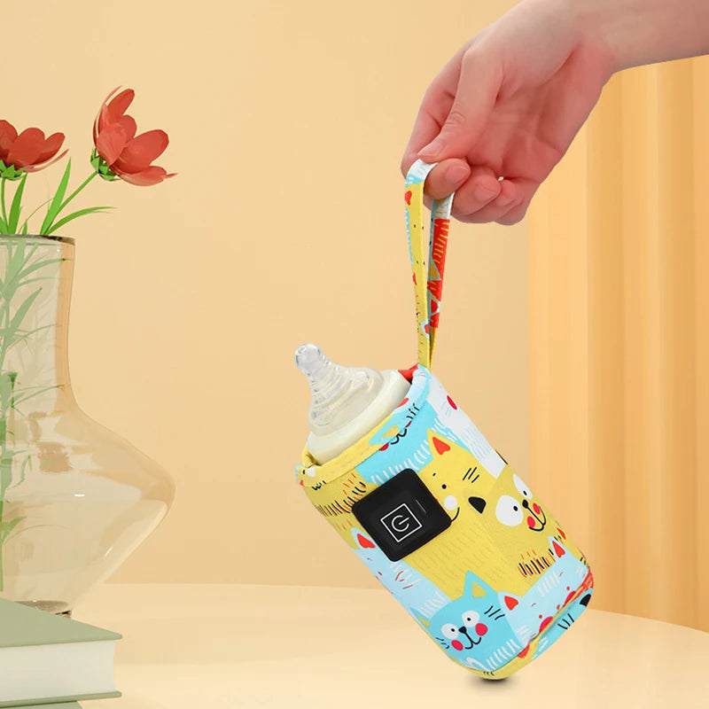 Chauffe-biberon portable USB à 3 niveaux de température.