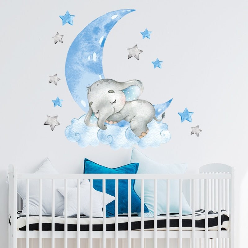 BabyElephant™ - Autocollants muraux pour chambre de bébé | bébé - L'Univers des Petits