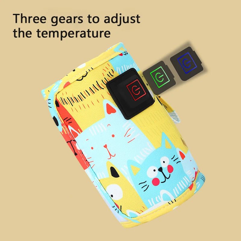Chauffe-biberon portable USB à 3 niveaux de température. - L'Univers des Petits