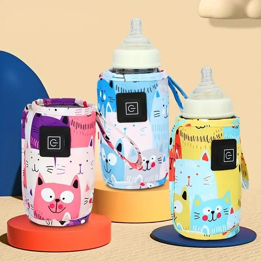 Chauffe-biberon portable USB à 3 niveaux de température. - L'Univers des Petits