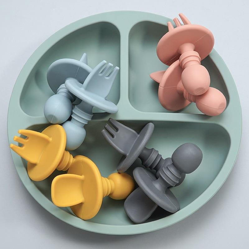 CuttieSpoon™ | Cuillère et fourchette pour bébé | Maman - L'Univers des Petits