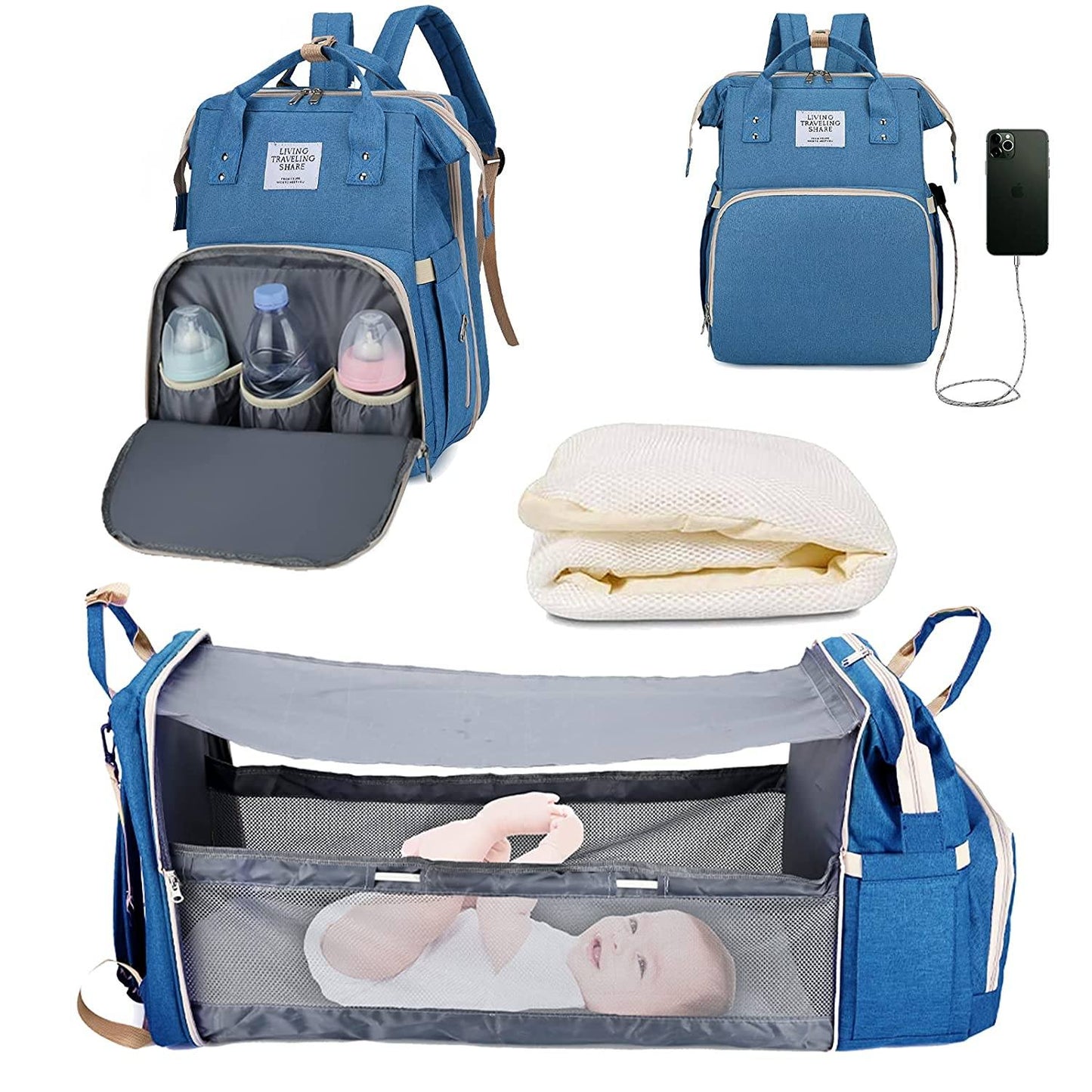 Sac à langer portatif | Berceau de voyage BabyNappy™ - L'Univers des Petits