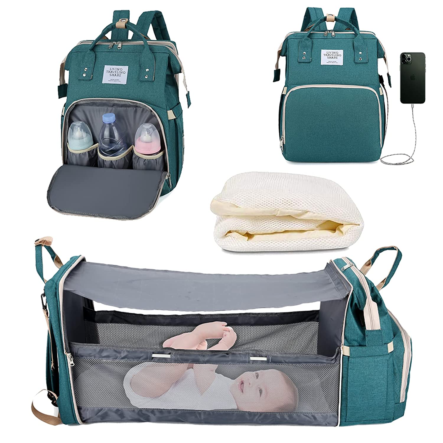 Sac à langer portatif | Berceau de voyage BabyNappy™ - L'Univers des Petits