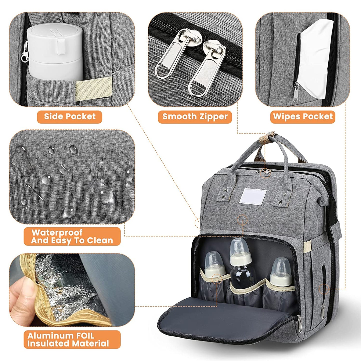 Sac à langer portatif | Berceau de voyage BabyNappy™ - L'Univers des Petits