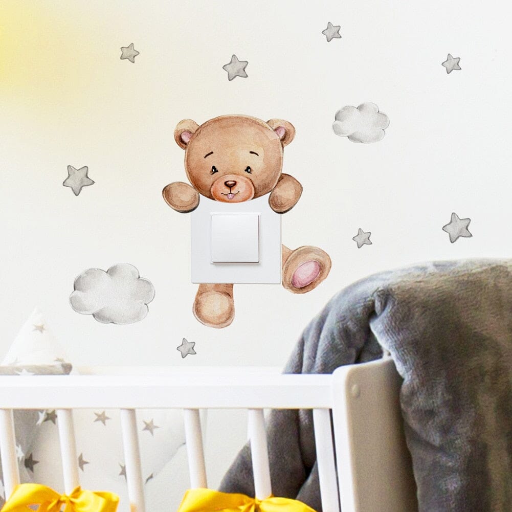 Stickybear™ - Sticker ourson décoratif | Chambre d'enfants - L'Univers des Petits