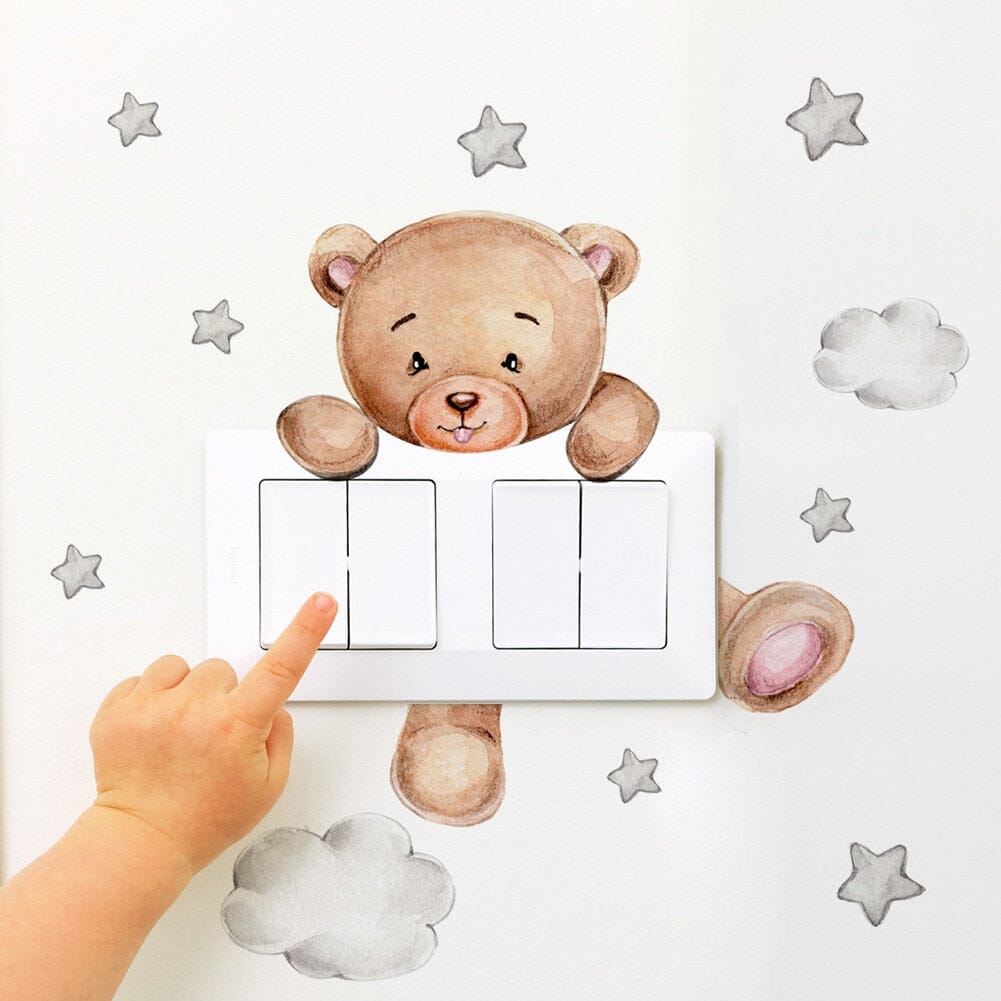 Stickybear™ - Sticker ourson décoratif | Chambre d'enfants - L'Univers des Petits