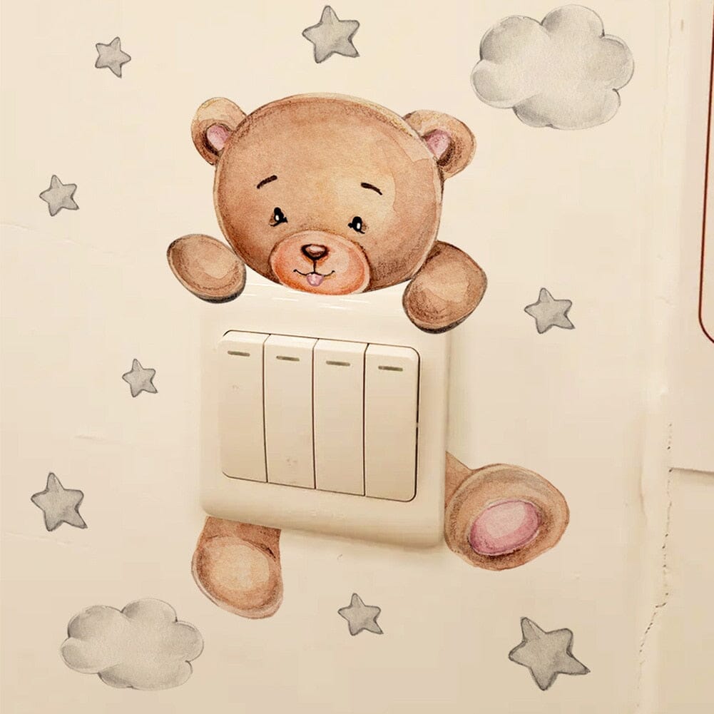 Stickybear™ - Sticker ourson décoratif | Chambre d'enfants - L'Univers des Petits